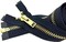 Zipperstop Wholesale YKK- Extra Heavy Duty Jacket Zipper YKK #10 Brass- Metal Teeth Separating -Chaps Zippers for Crafter's Special Color Navy #560 Made in USA -Custom Length (20 inches)